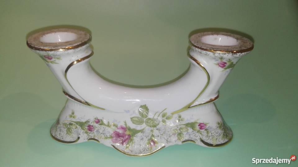 Chodzież Różyczki świecznik dwuramienny wielokolorowy Słupsk