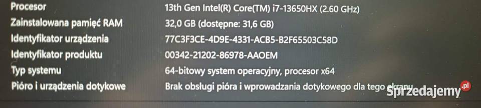 ASUS Rog Strix G18 240HZ G814J sprzedam