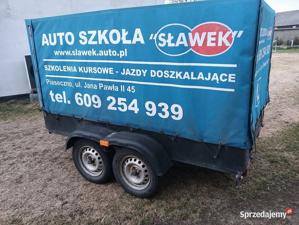 Przyczepka dwuosiowa dmc 1000 Czarne