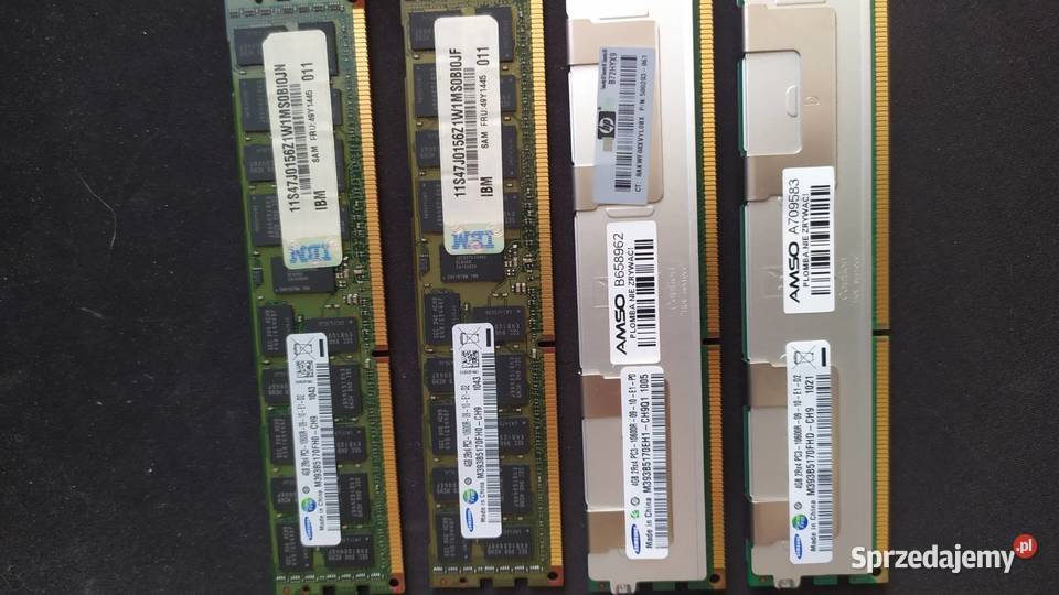 Pamięć RAM serwerowa 4GB DDR3 PC310600R 1333Hz Rumia