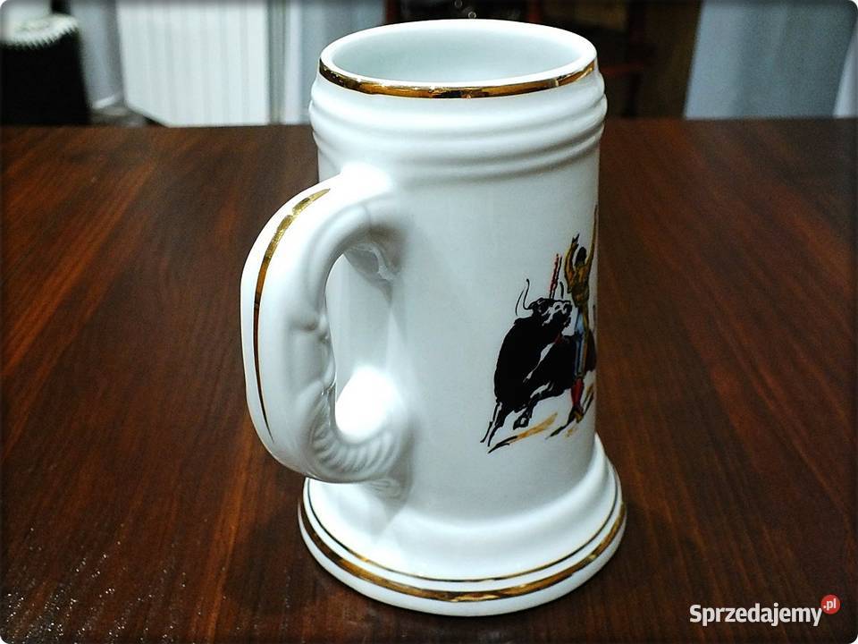Kufel z porcelany Torreador z bykiem Żary