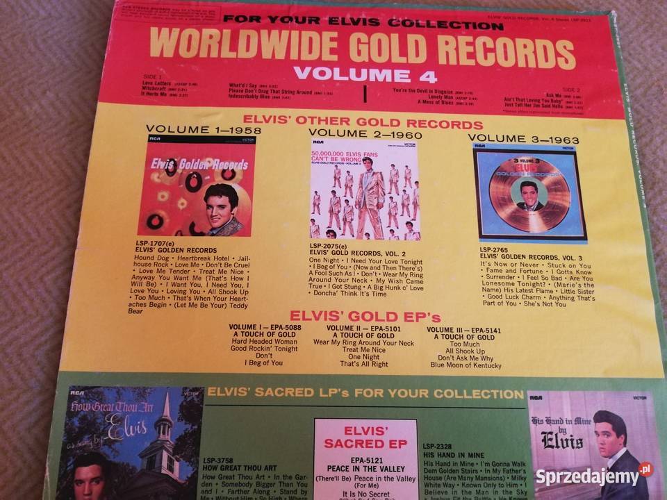 Elvis Presley Zestaw 4 Albumów 5LP Super Stan zachodniopomorskie sprzedam