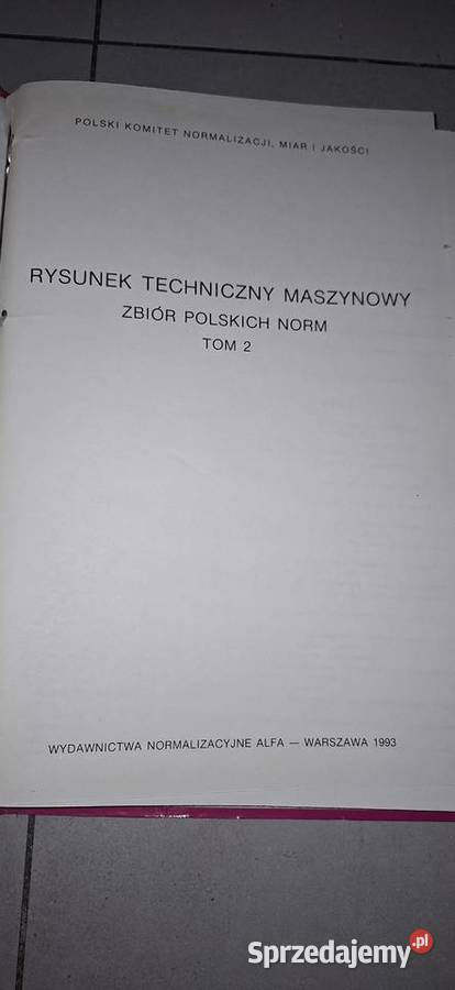 Zbiór Norm Rysunek Techniczny Oryginalny Poznań
