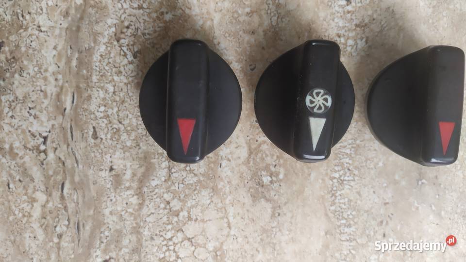 Mercedes W123 pokrętła ogrzewania 3 kpl Łagiewniki