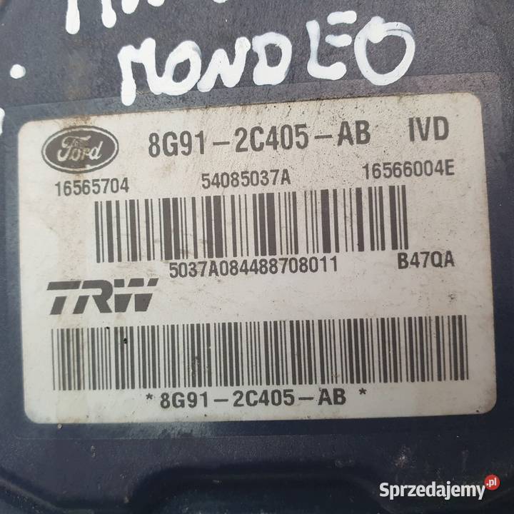 POMPA ABS STEROWNIK Ford Mondeo MK 4 20 TDCI TRW Chełm sprzedam
