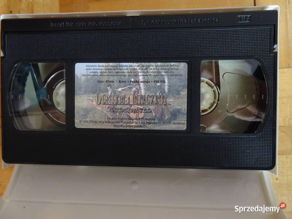 Ogniem i mieczem kulisy produkcji kaseta VHS Warszawa