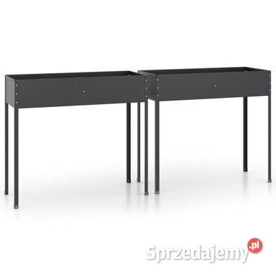 vidaXL Donice ogrodowe 2 antracytowe stal Warszawa