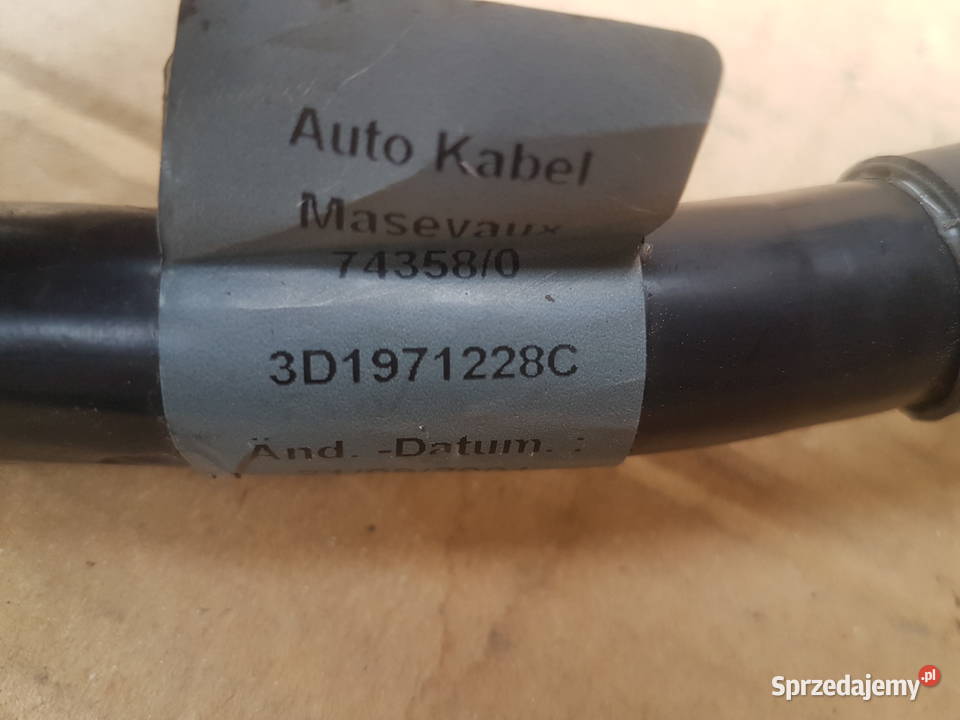 VW Phaeton kabel plus pirotechniczna klema 60 osobowe Legnica