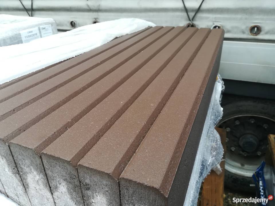 Obrzeże betonowe 6x20x100 brąz kostka brukowa Kraków