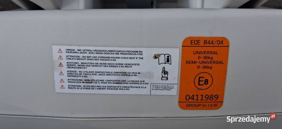 Fotelik samochodowy 0 - 13 kg Mogilno sprzedam