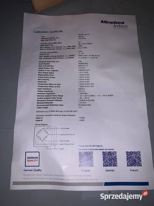 Minebea Intec PR 6241 Compression SType Load Warszawa