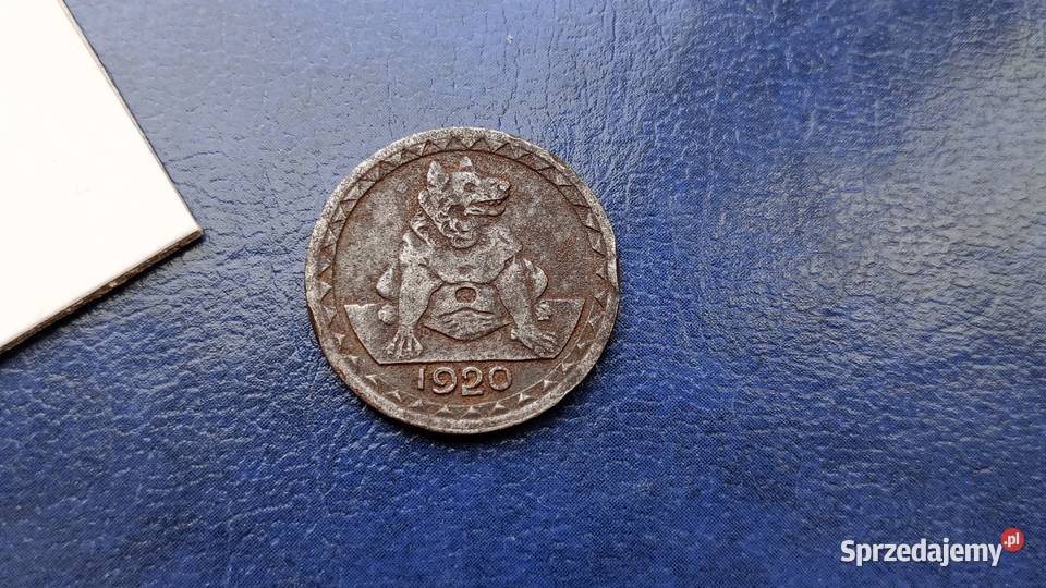 Stare monety 25 fenig 1920 Akwizgran Niemcy podkarpackie Lesko