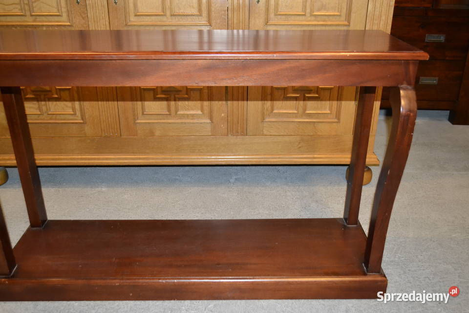 stolik konsola mahoń Antyki, Sztuka, Kolekcje śląskie Będzin sprzedam