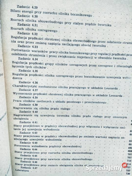 Maszyny elektryczne w zadaniach unikatowe Antykwariat Warszawa