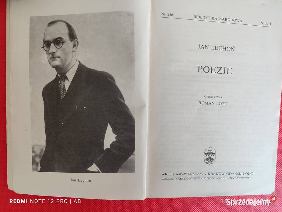 Jan Lechoń Poezje Biblioteka Narodowa BN seria I