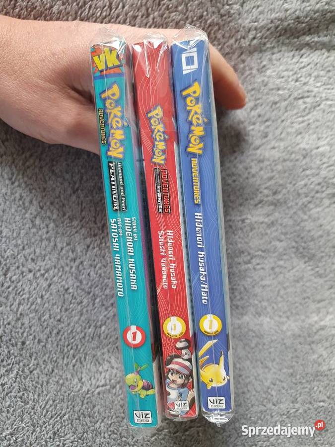 Pokemon Adventures zestaw 3 komiksów język Gdynia