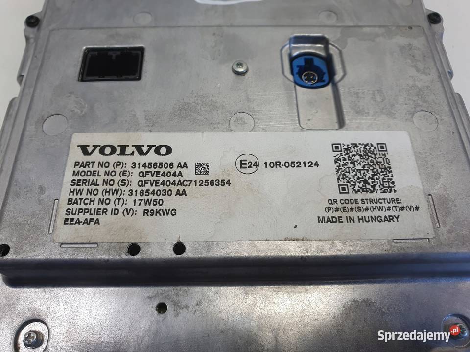 Volvo S90 V90 II WYŚWIETLACZ NAWIGACJI Ekran Chełm