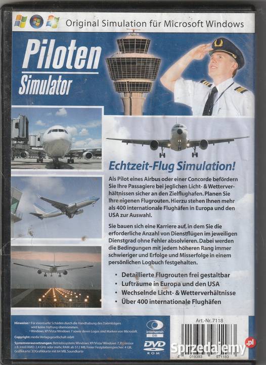 Piloten simulatorSymulacja lotu DVD język niem Pruszków