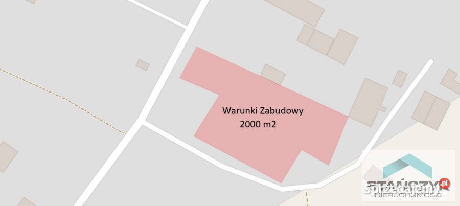 Działka na sprzedaż 2000m2 Duniewo