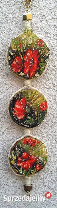 Obraz olejny na desce Kwiaty na łące śląskie Rydułtowy