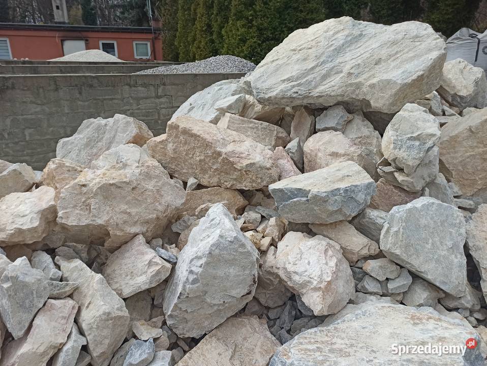 Głaz Lazurowy duży kamień biały niebieski jasna Pozostałe Oświęcim