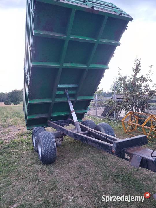Przyczepa farma 10 ton tandem nieuszkodzony Nowa Słupia sprzedam