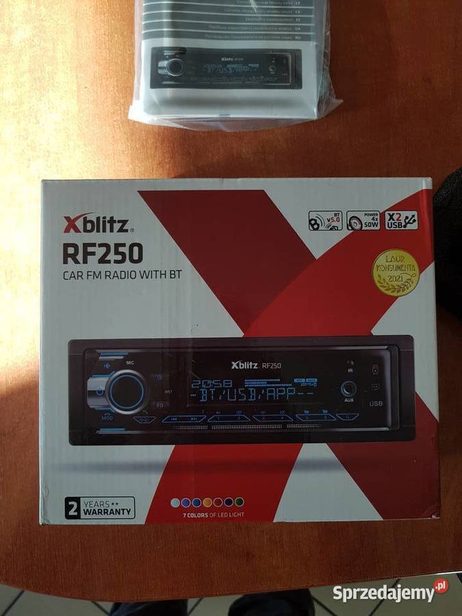 Radio samochodowe Xblitz RF250 BT AUX Pozostałe Sulechów