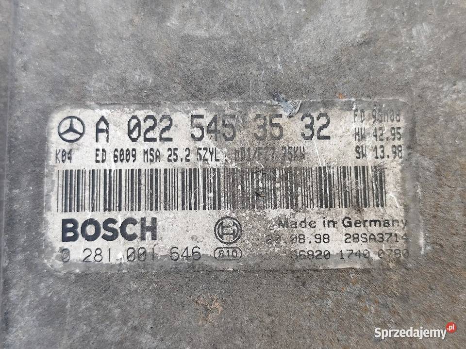 Mercedes Sprinter W901 W902 W903 STEROWNIK dostawcze
