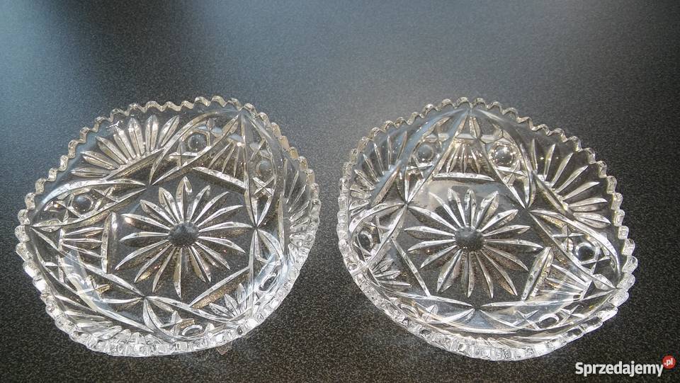 przepiękny kryształ kryształowe talerzyki Gdańsk