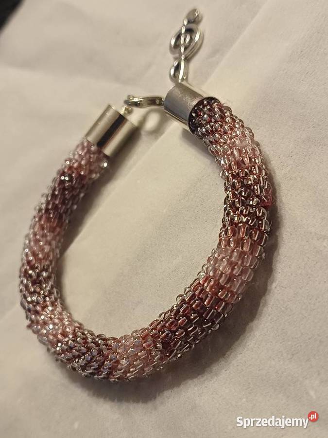 Bransoletka handmade różowe ombre Ostrów Mazowiecka