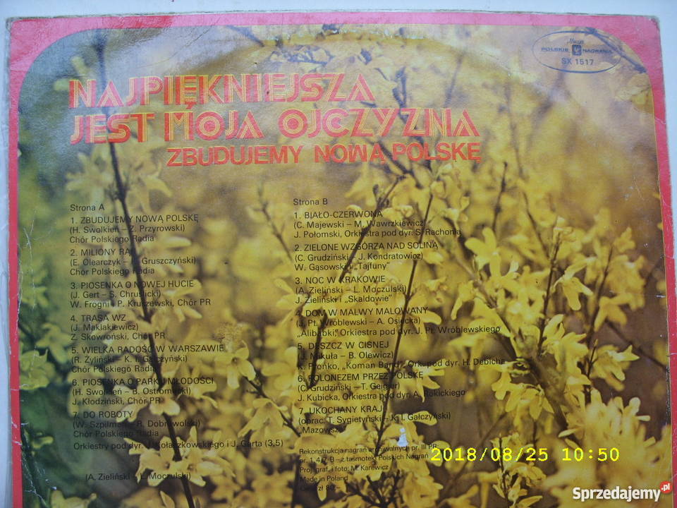 LP pop NAJPIEKNIEJSZA JEST MOJA OJCZYZNA Płyty i kasety sprzedam