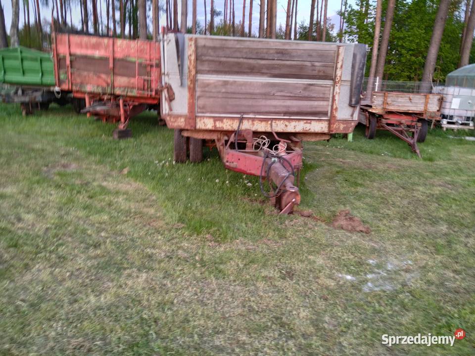 Przyczepa jednoosiowa 3 stronny wywrot