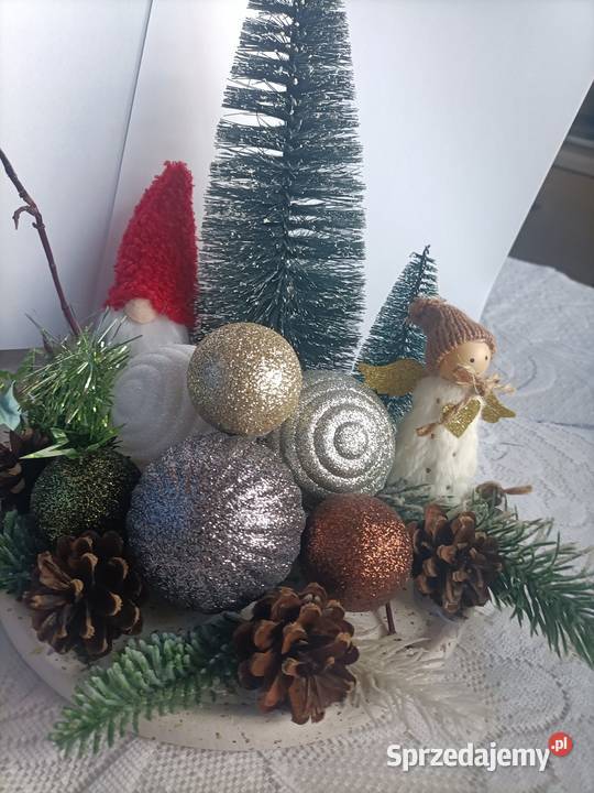 Stroik świąteczny ręcznie wykonany Boże Narodzenie Dekoracje świąteczne