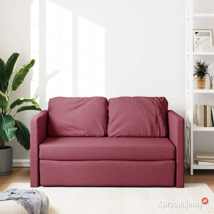 Sofa podłogowa 2w1 winna czerwień 112x174x55 Warszawa