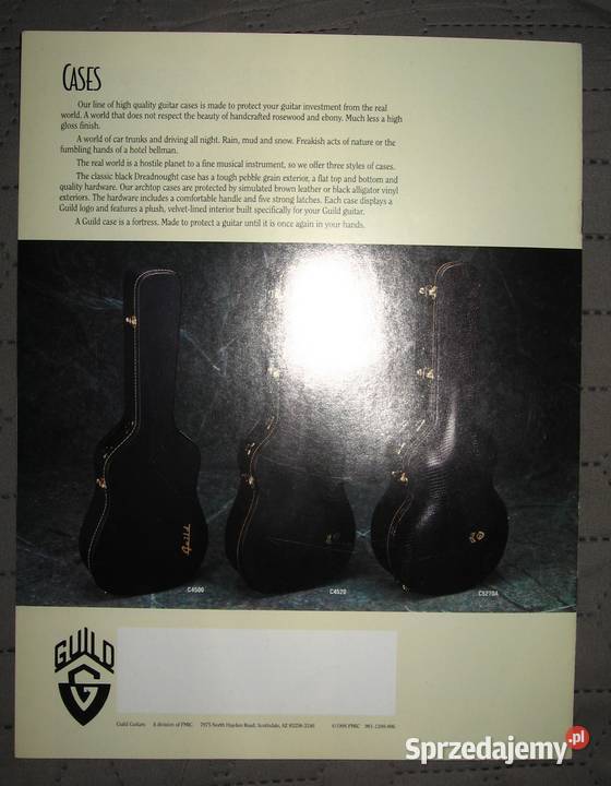 Guild Guitars 1996 catalog katalog gitar