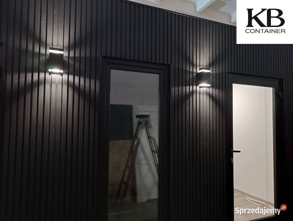 Czarny kontener 80 x 30 m z lamelami i dostawą Kędzierzyn-Koźle