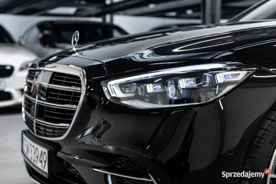Mercedes S 450 d 4Matic Long Skrętna oś Webasto łopatki zmiany biegów Samochody osobowe małopolskie Węgrzce