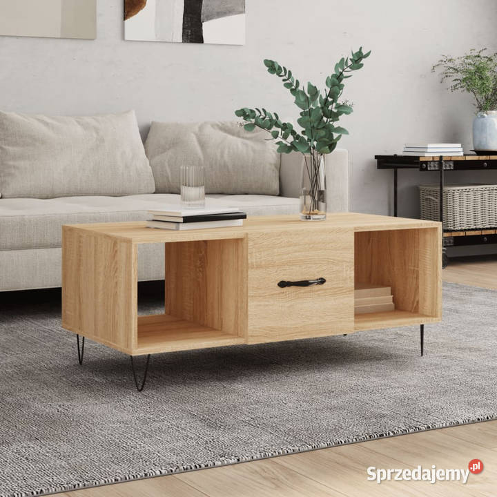 Stolik kawowy dąb sonoma 102x50x40 materiał Stoły Warszawa sprzedam