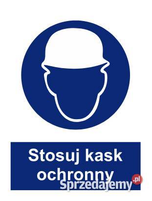 Naklejka BHP Stosuj kask ochronny ZNO3 Kamionna
