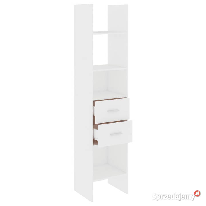 Regał na książki biały 40x35x180 materiał mazowieckie Warszawa
