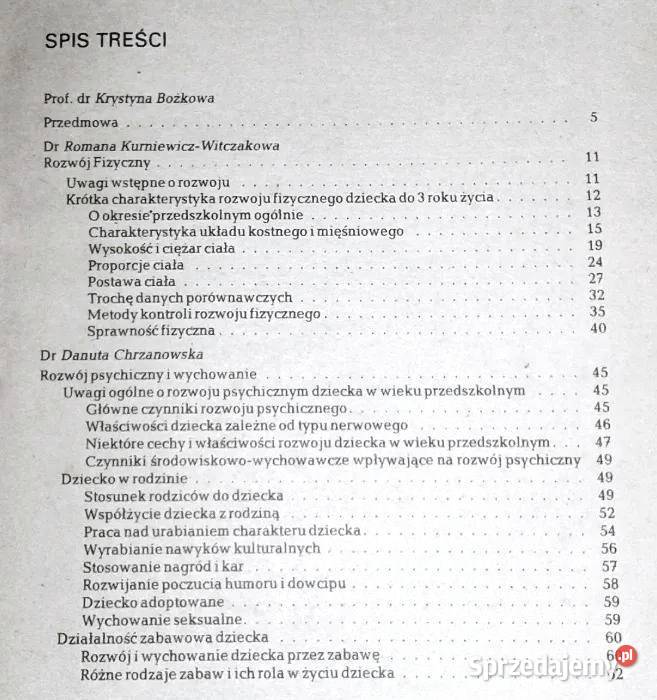 Dziecko w wieku przedszkolnym Danuta Chrzanowska lubelskie Chełm