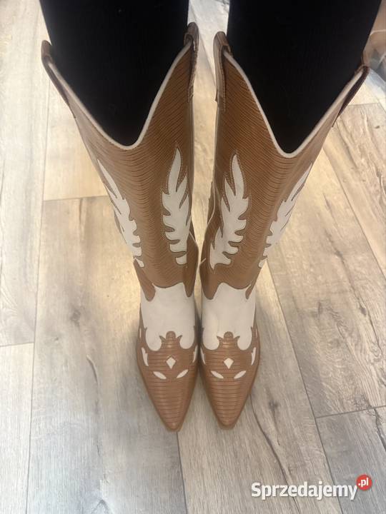 40 SEQWL Ekstrawaganckie kozaki kowbojki z skóra ekologiczna Kraków