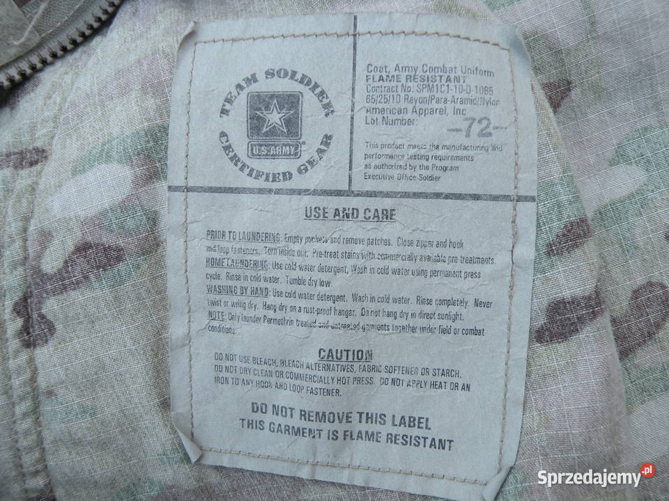 Bluza FRACU multicam medium x short Wrocław