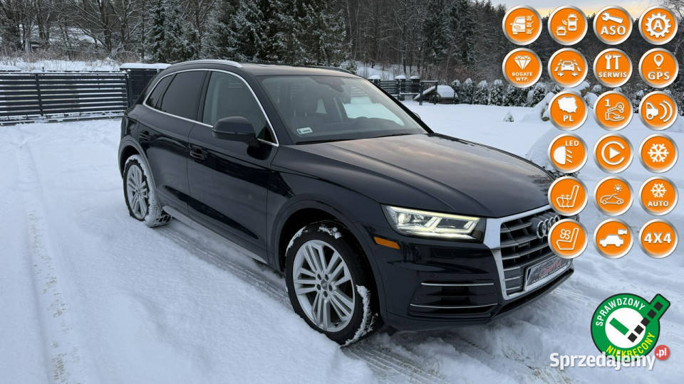 Audi Q5 Quattro 20tfsi 251 panorama full ledy garażowany pomorskie Gdańsk