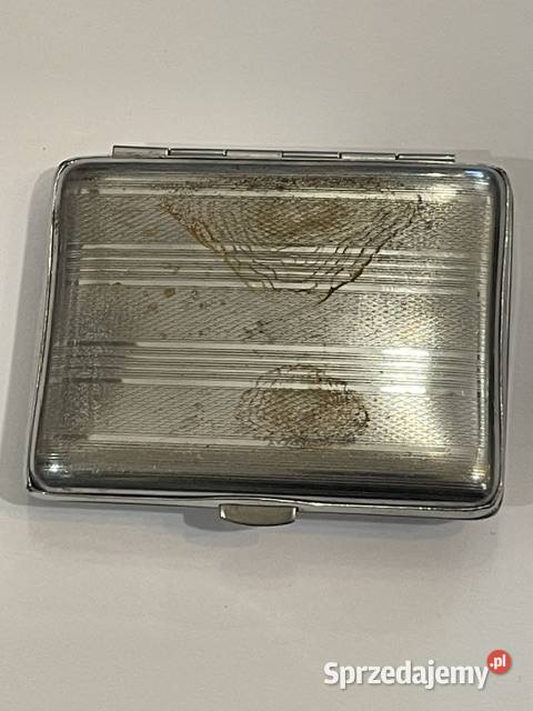 Niemiecki pojemnik na tytońpapierośnica lata Kraków