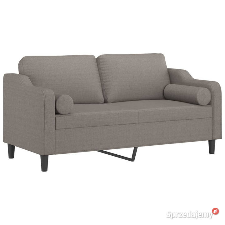 2osobowa sofa z poduszkami kolor taupe 140 Warszawa