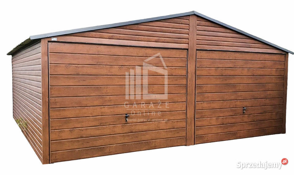 GARAŻ BLASZANY 6m x 5m 2x Brama uchylna profil Częstochowa