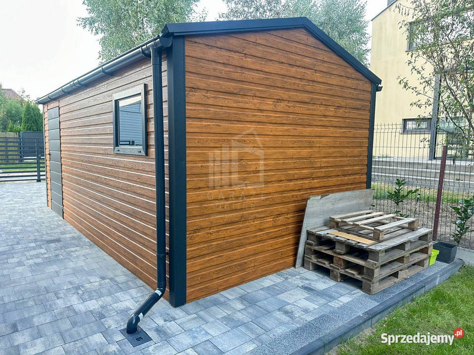 Garaż Blaszany 3x6m Brama uchylna Drzwi Okno Sprzedaż Zielona Góra
