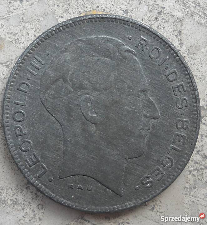 BELGIA5 FRANC1941 r LEOPOLD