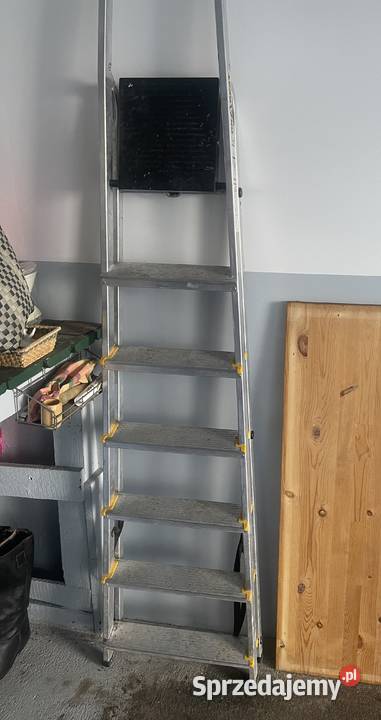 DRABINA 7STOPNIOWA ALUMINIOWA ROZKŁADANA Dom i Ogród śląskie